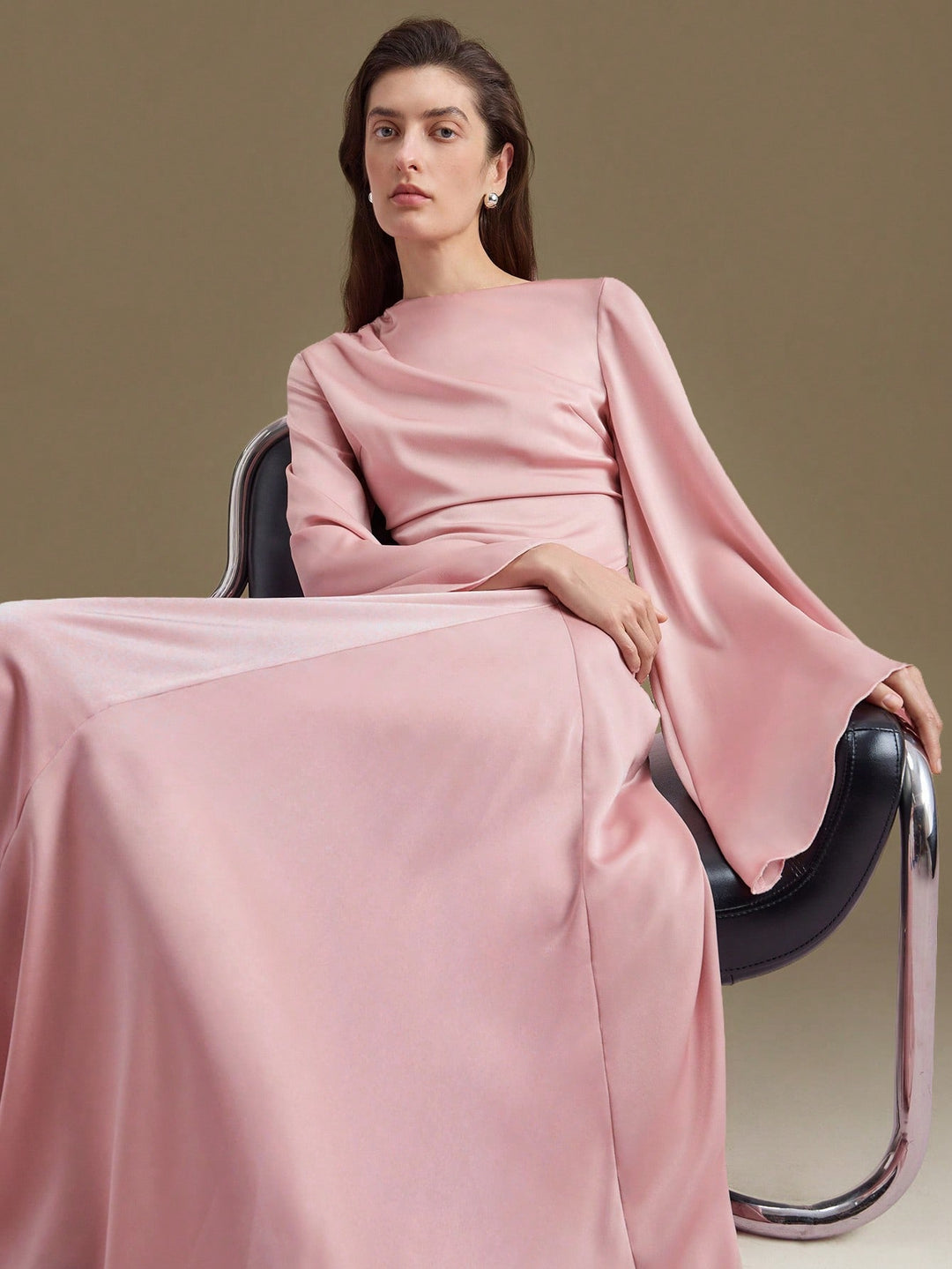 Rochie maxi SHEIN, roz