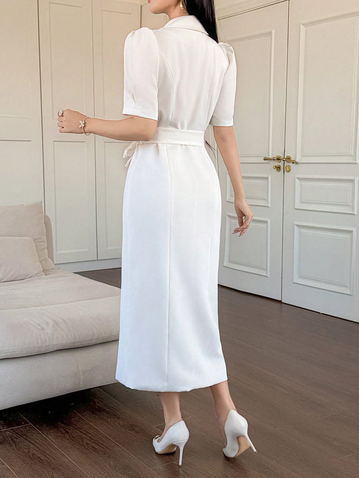 Rochie maxi SHEIN, bej