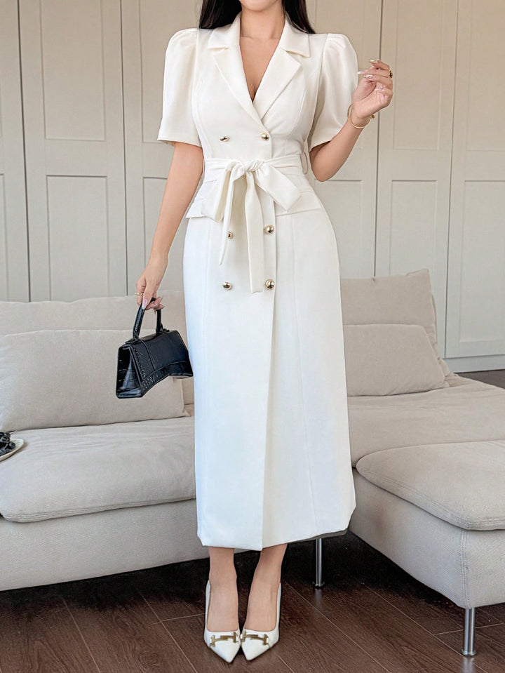 Rochie maxi SHEIN, bej