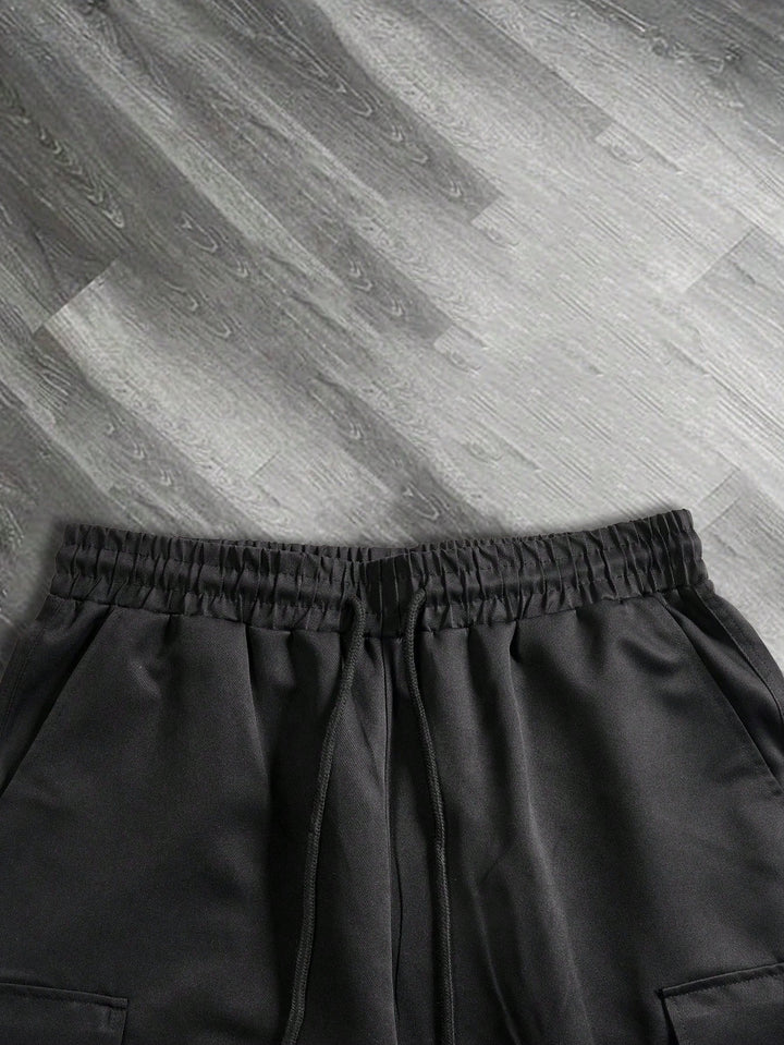 Pantaloni 3/4 SHEIN, negru