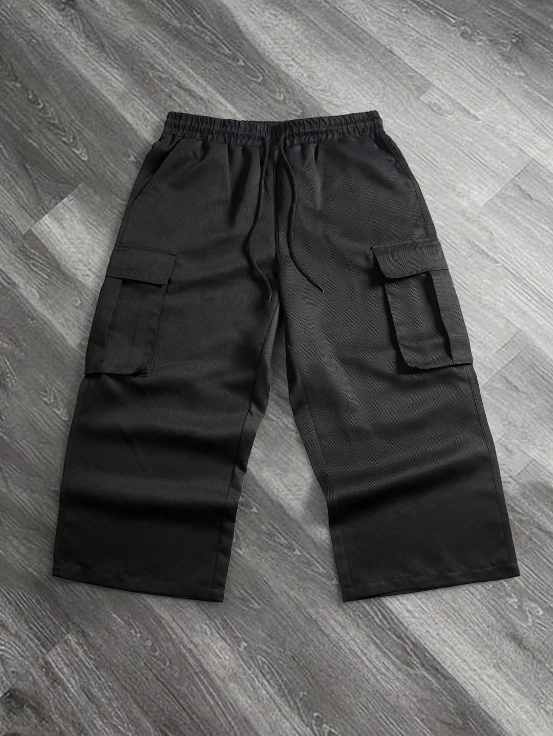 Pantaloni 3/4 SHEIN, negru