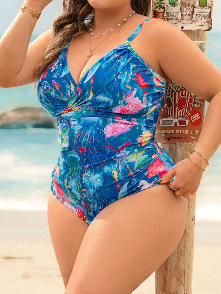 Costum de baie întreg SHEIN, mix culori