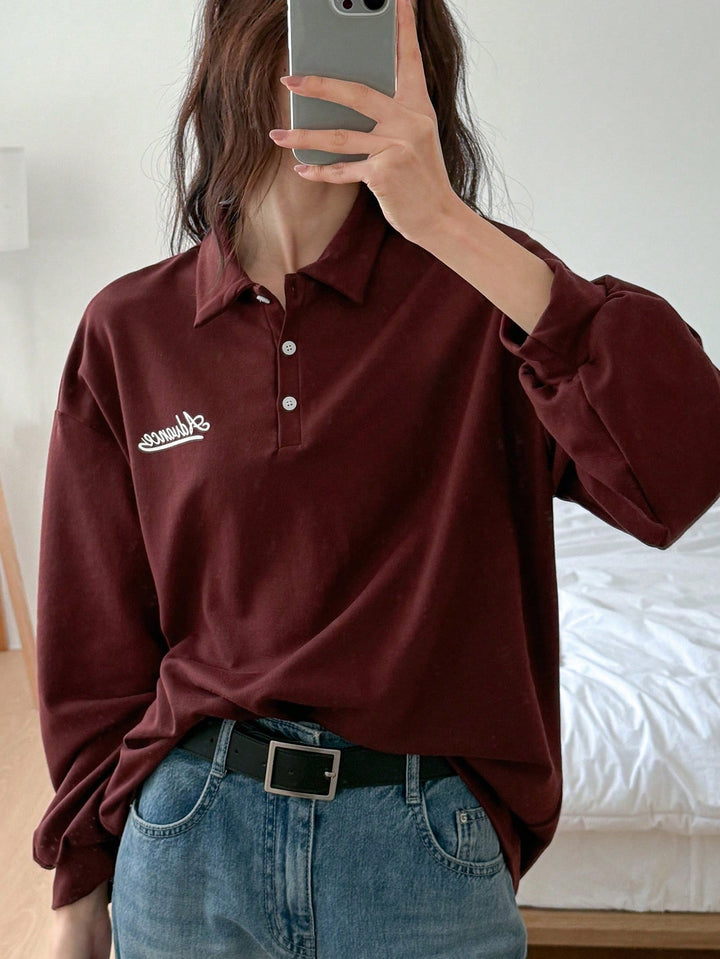 SHEIN blúz, bordó
