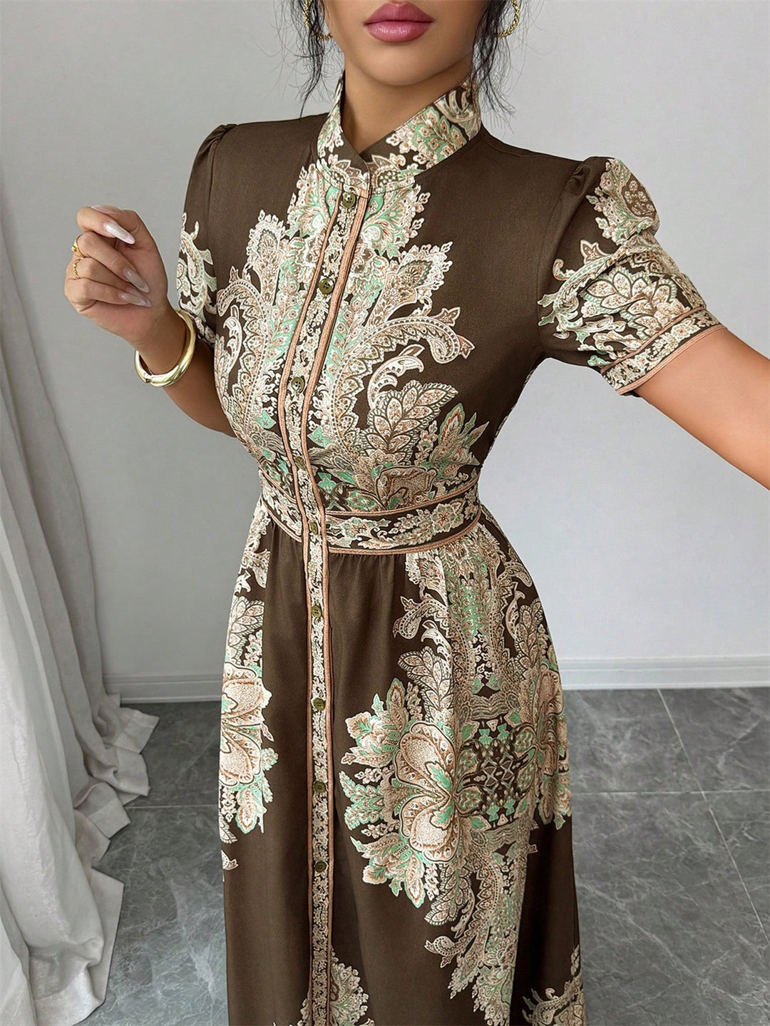 Rochie maxi SHEIN, verde