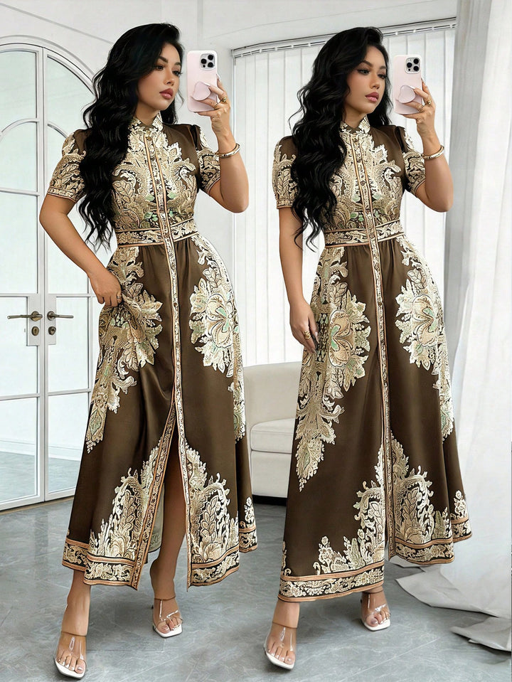 Rochie maxi SHEIN, verde
