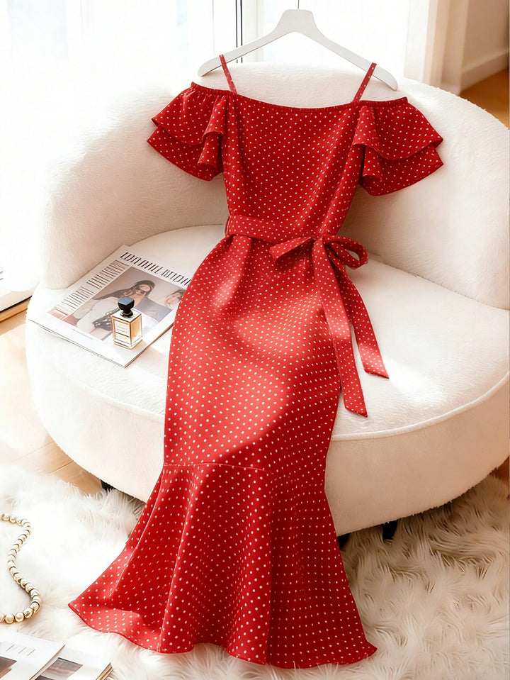 Rochie maxi SHEIN, roșu
