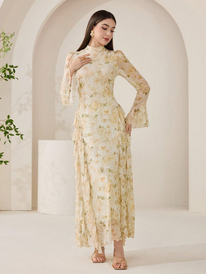 Rochie maxi SHEIN, mix culori