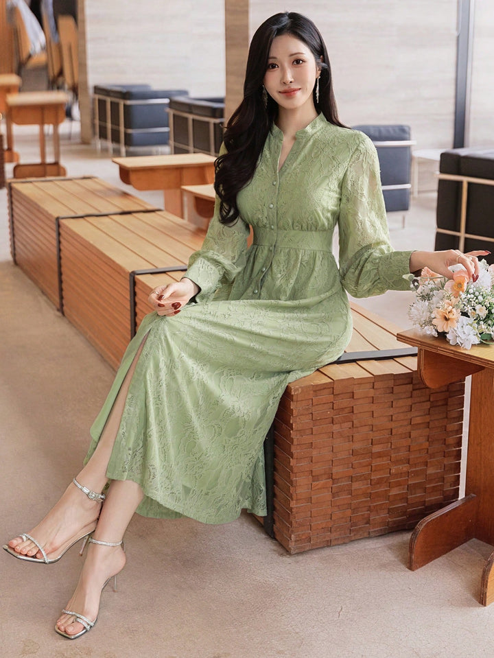 Rochie maxi SHEIN, verde
