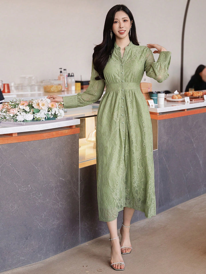Rochie maxi SHEIN, verde