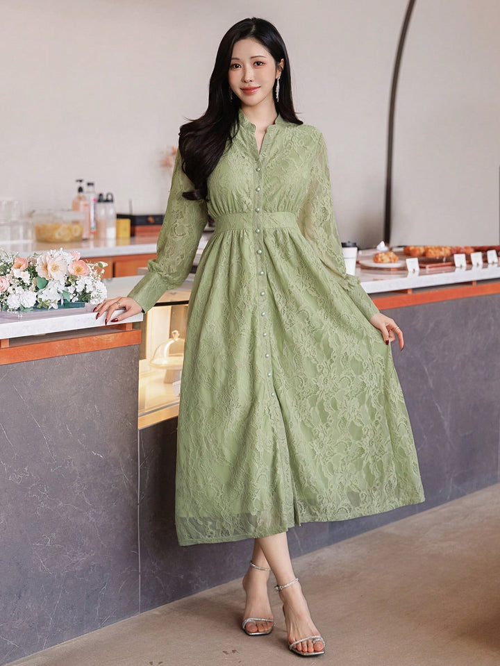 Rochie maxi SHEIN, verde