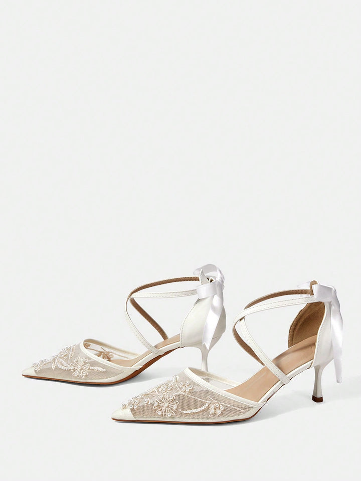 SHEIN High Heels, White