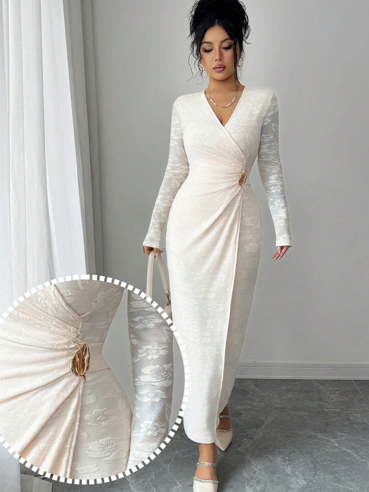 Rochie maxi SHEIN, bej