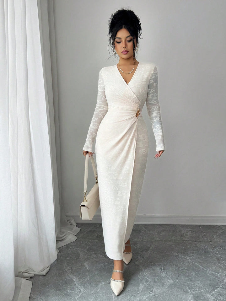 Rochie maxi SHEIN, bej