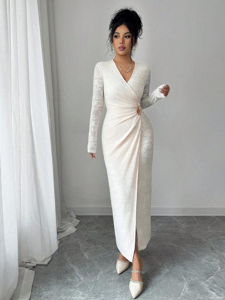 Rochie maxi SHEIN, bej