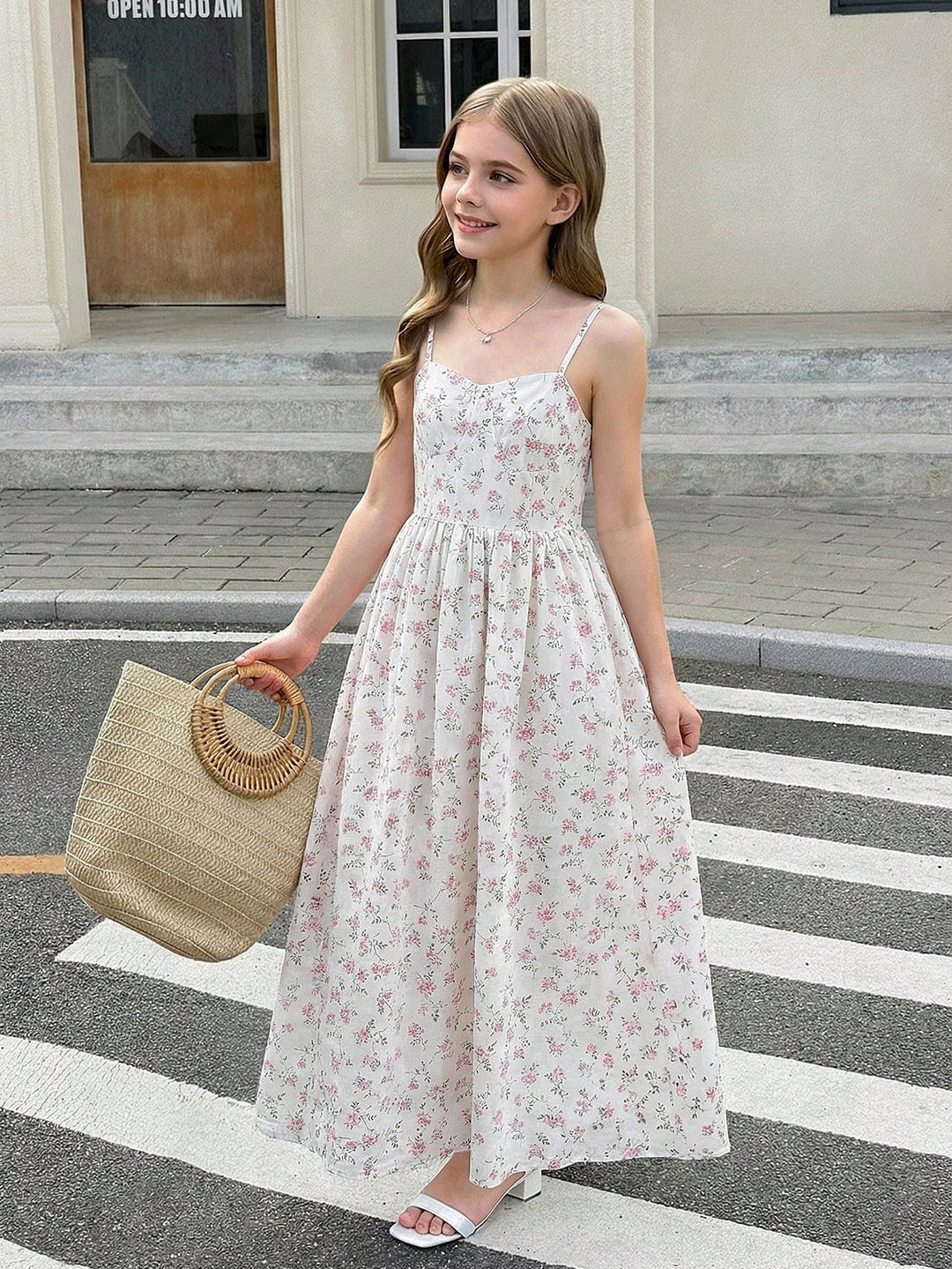 Rochie maxi SHEIN, alb