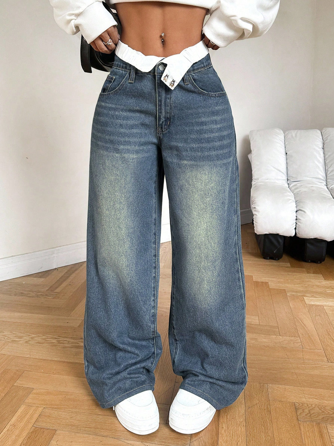 Jeans SHEIN, albastru