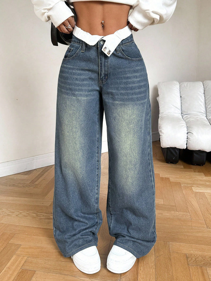 Jeans SHEIN, albastru