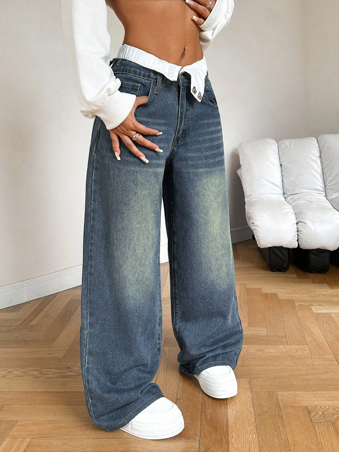 Jeans SHEIN, albastru