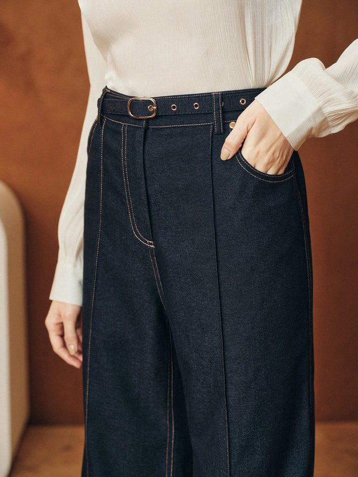 Pantaloni SHEIN, albastru