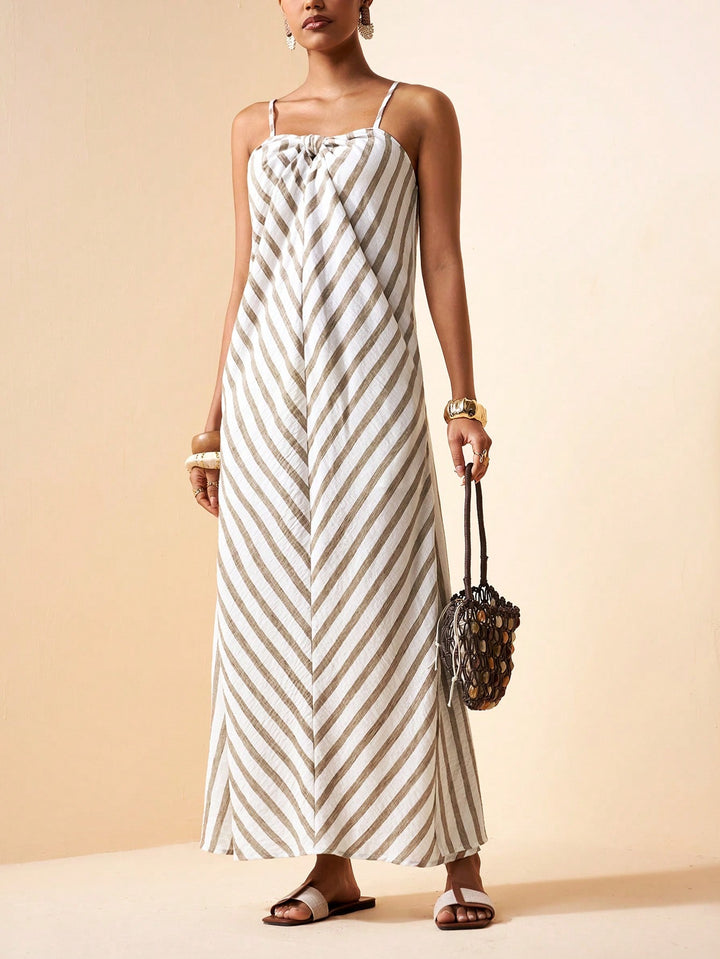 SHEIN maxi ruha, khaki