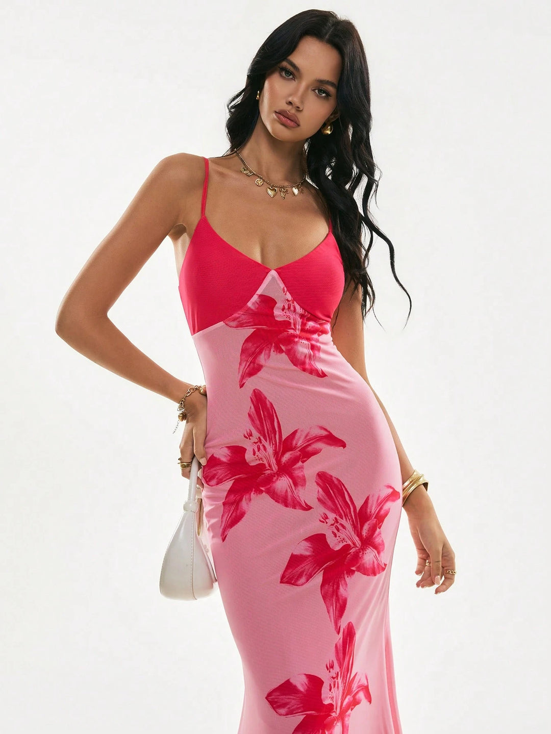 Rochie maxi SHEIN, mix culori