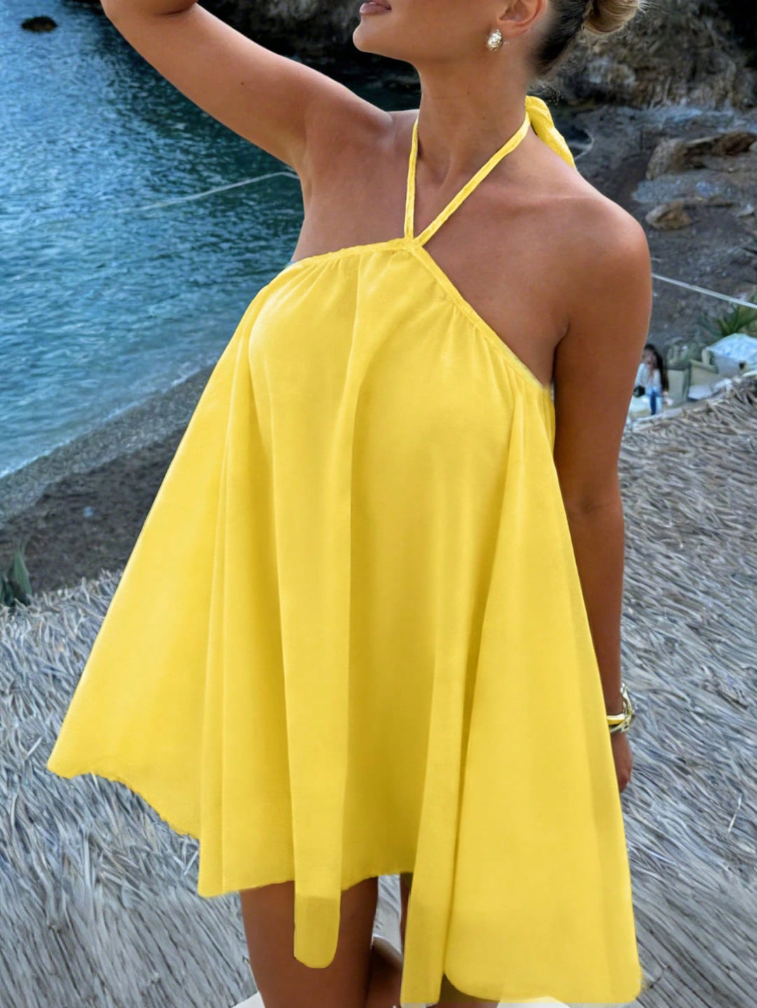 SHEIN mini ruha, sárga