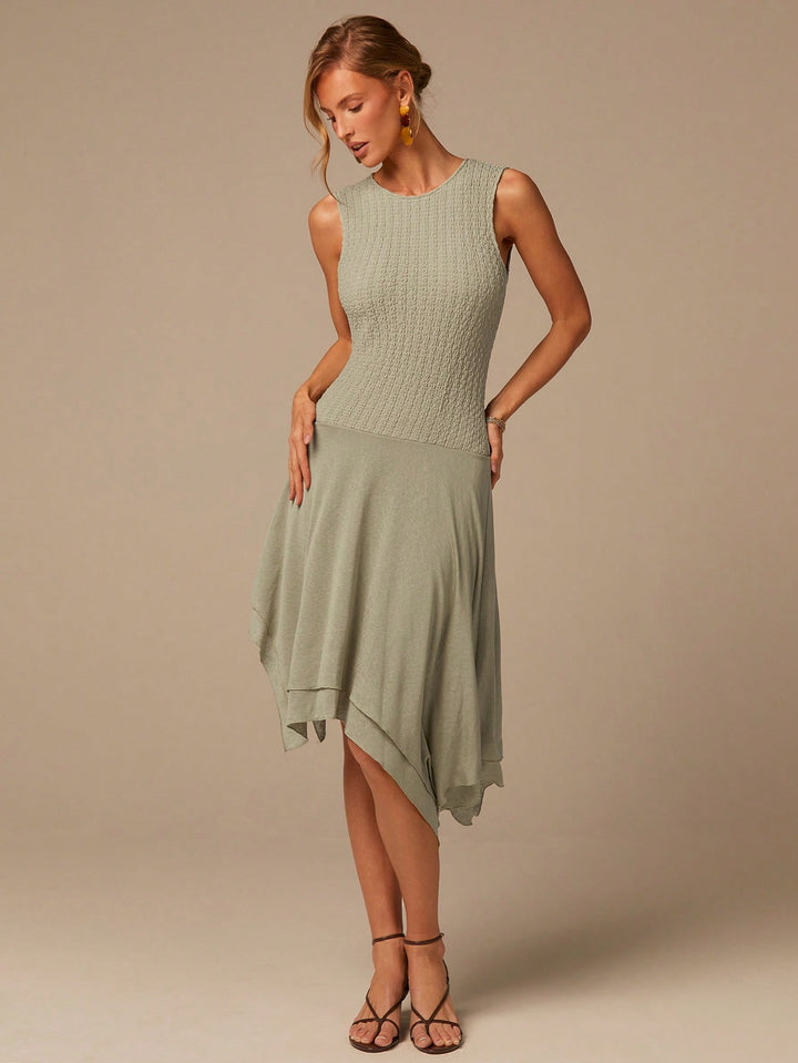 Rochie midi SHEIN, verde