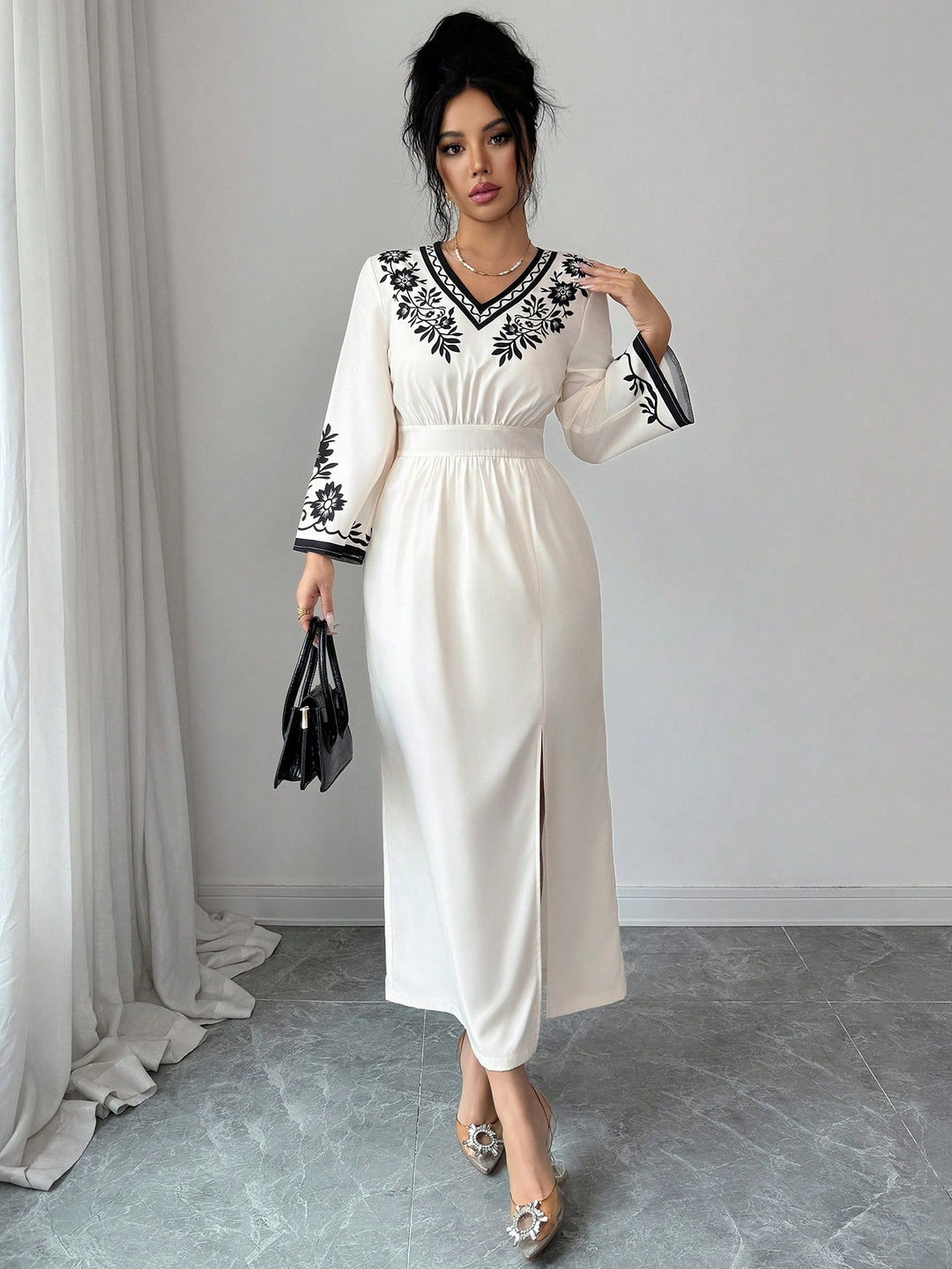 Rochie maxi SHEIN, mix culori
