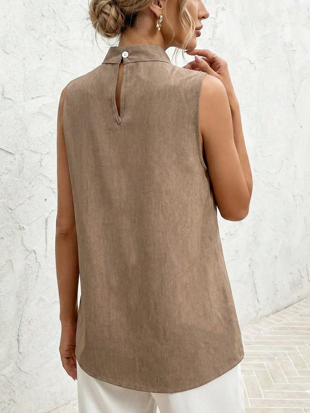 Top SHEIN, kaki