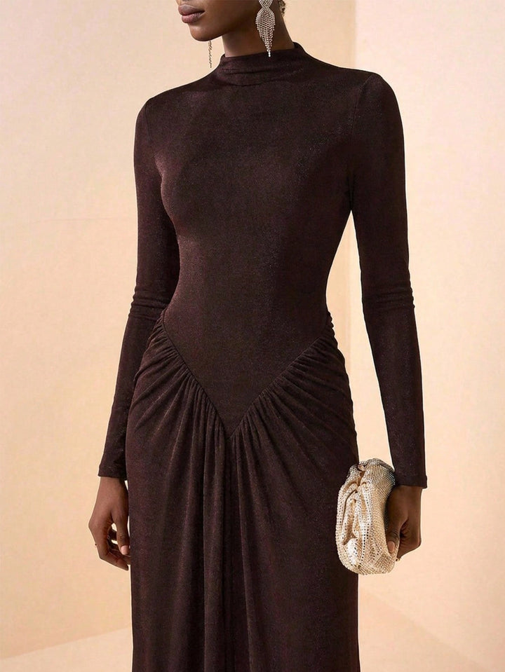 Rochie maxi SHEIN, maro