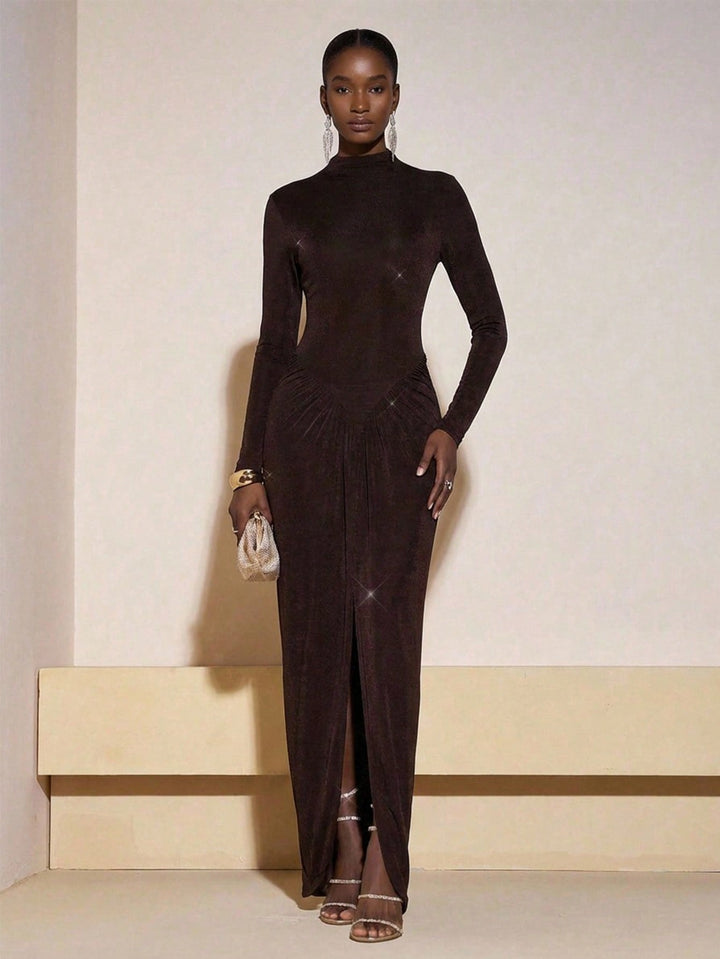 Rochie maxi SHEIN, maro