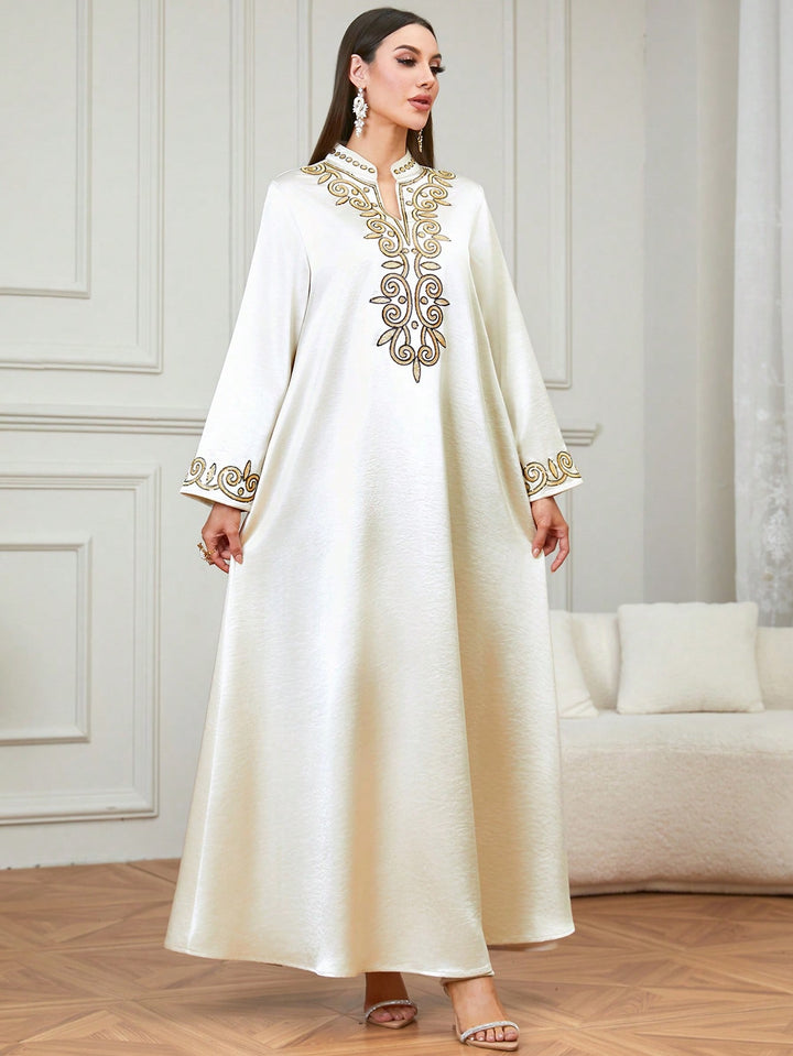 Set caftan și jalabiya SHEIN, portocaliu