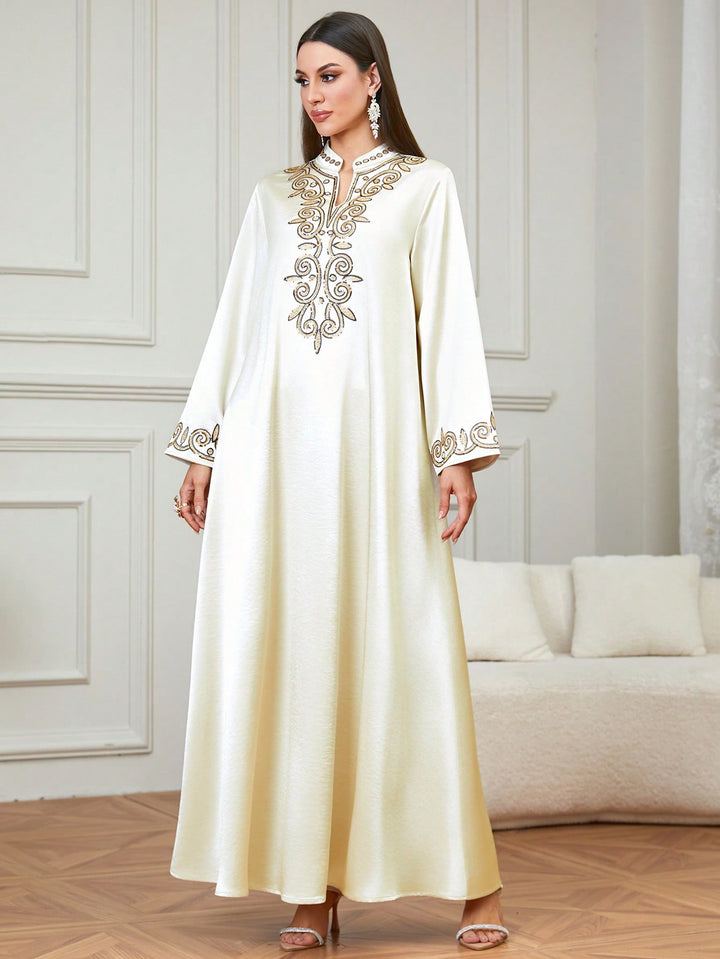 Set caftan și jalabiya SHEIN, portocaliu