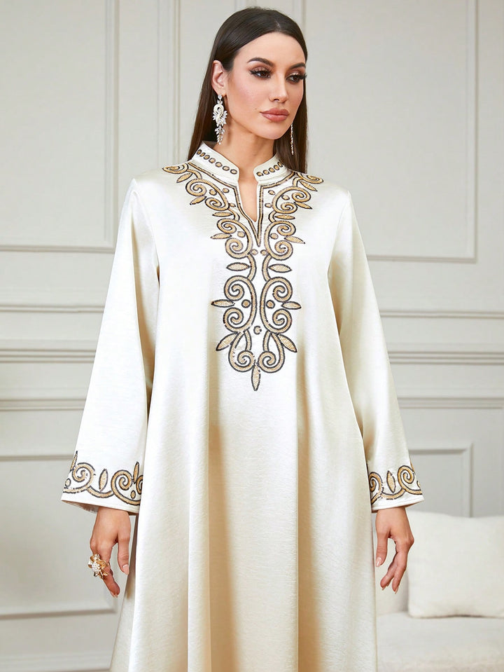 Set caftan și jalabiya SHEIN, portocaliu