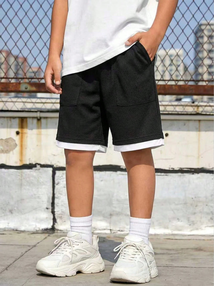 Pantaloni scurți SHEIN, negru