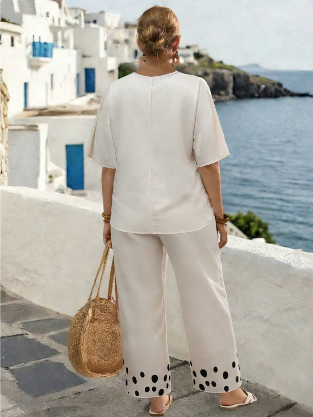 SHEIN outfit, krém