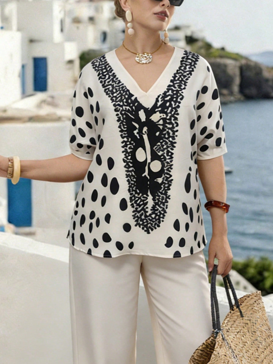 SHEIN outfit, krém