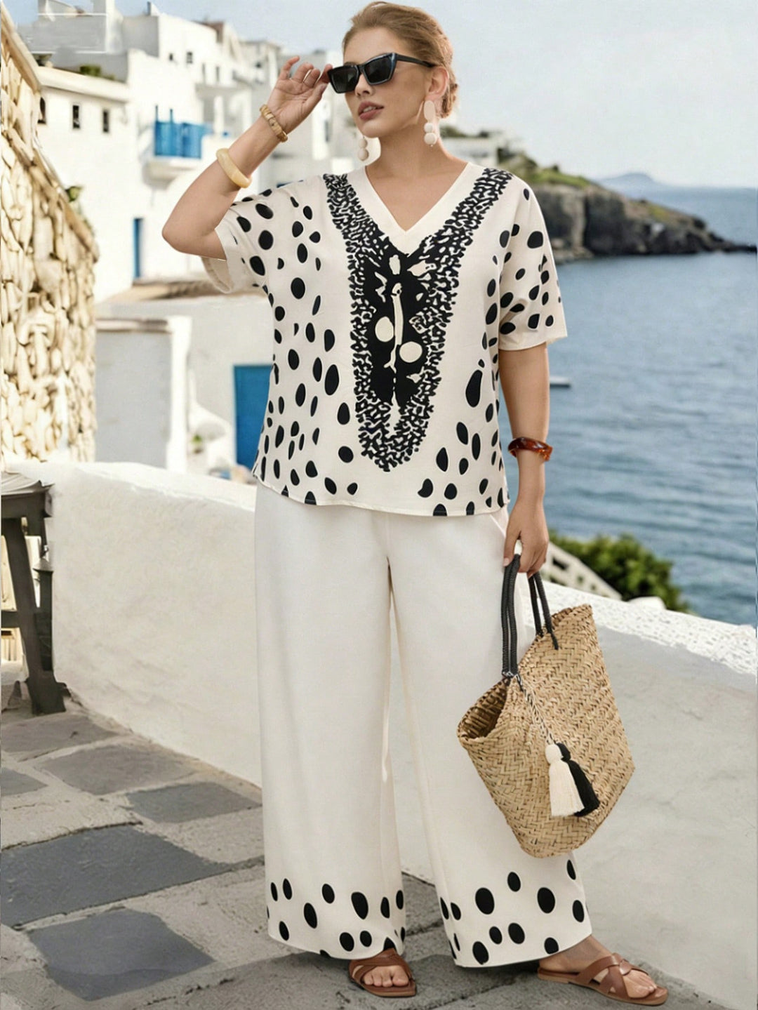 SHEIN outfit, krém