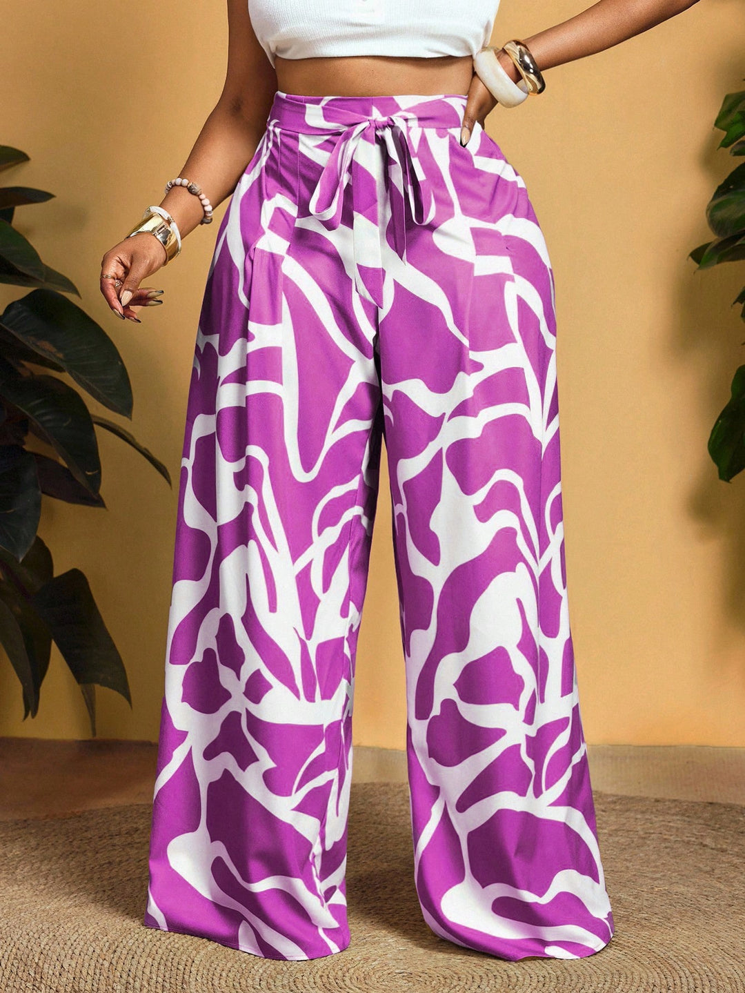 Pantaloni SHEIN, mov