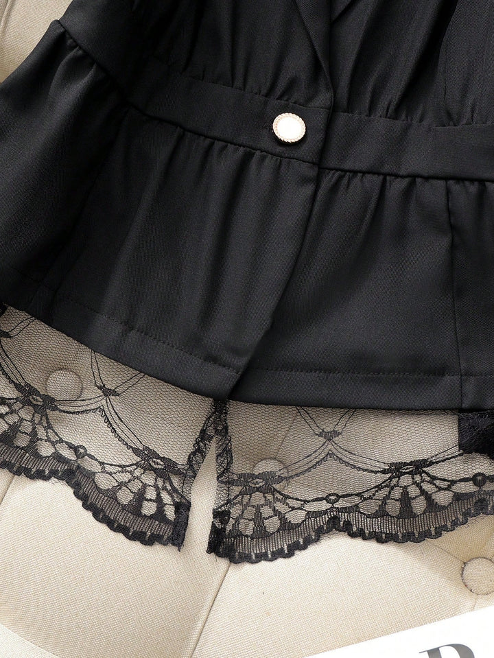 Sacou SHEIN, negru