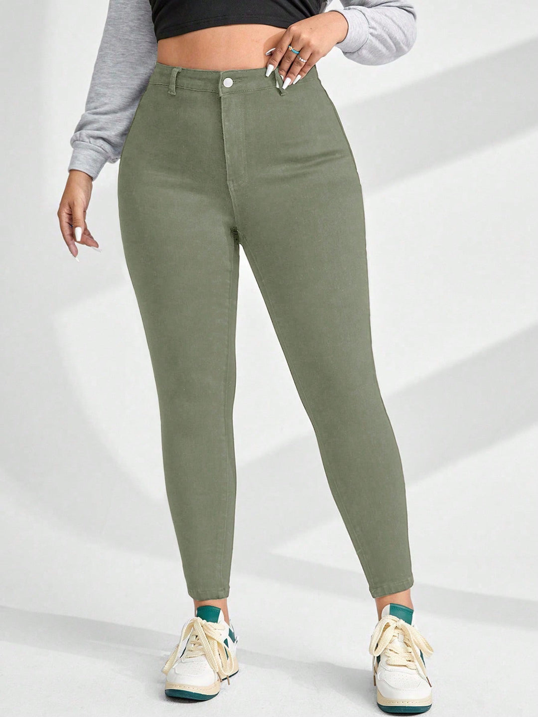 Jeans SHEIN, kaki