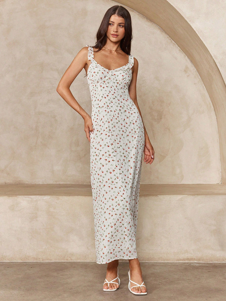 SHEIN maxi ruha, bézs