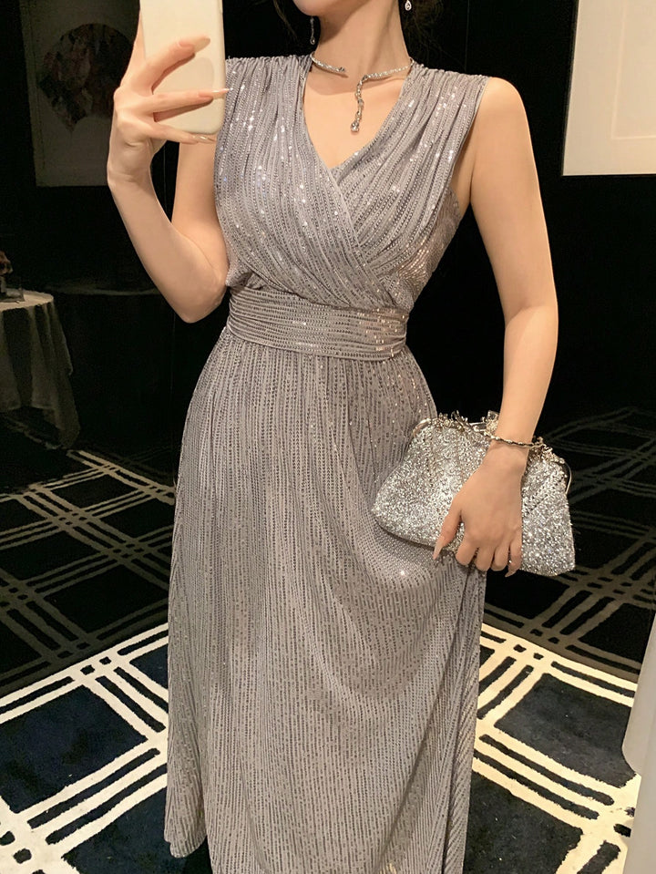 Rochie maxi SHEIN, gri
