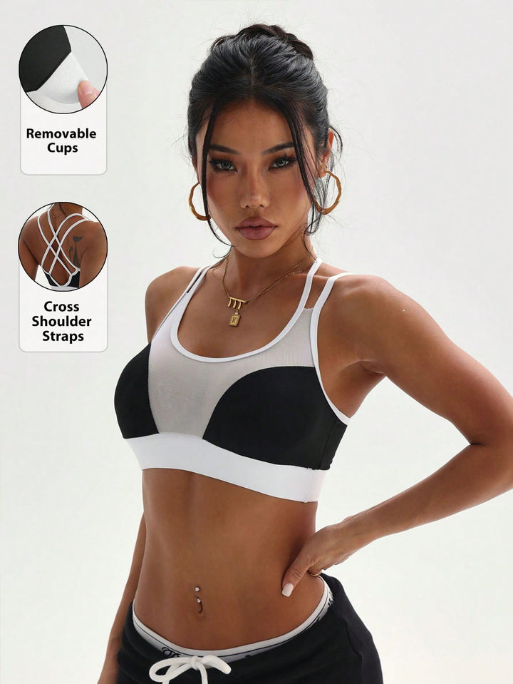 SHEIN sportmelltartó, színes mix