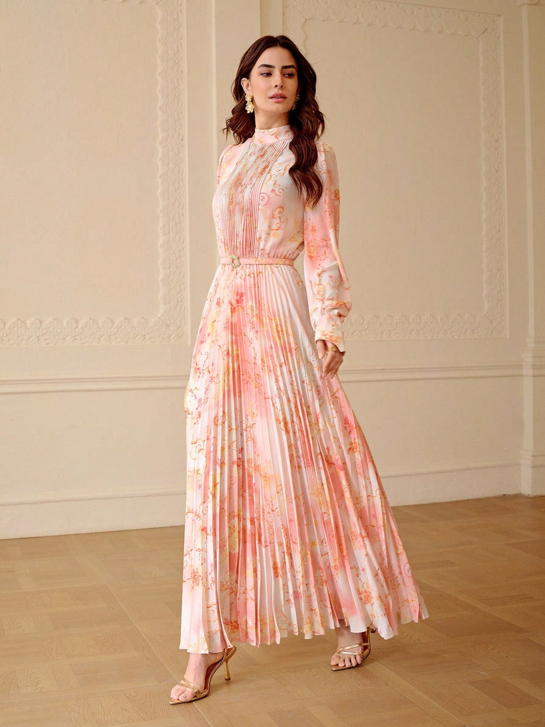 Rochie maxi SHEIN, roz