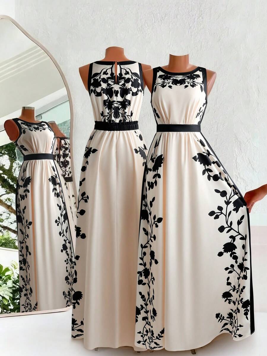 Rochie maxi SHEIN, mix culori