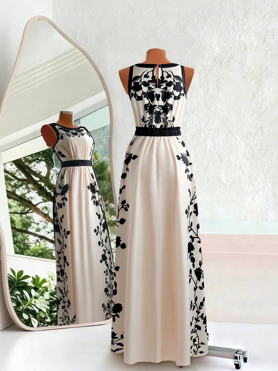 Rochie maxi SHEIN, mix culori