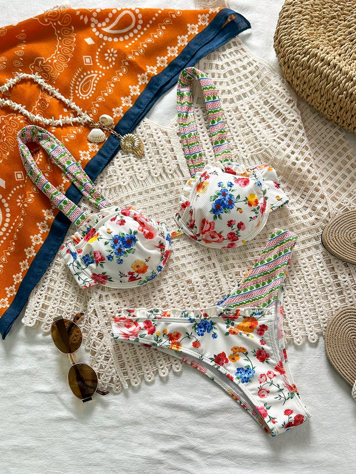 Set bikini SHEIN, mix culori
