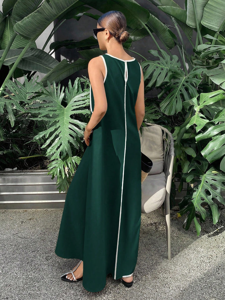 SHEIN zöld maxi ruha