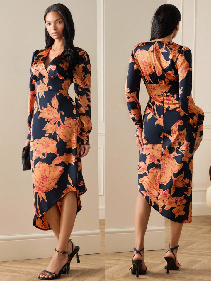 Rochie midi SHEIN, mix culori